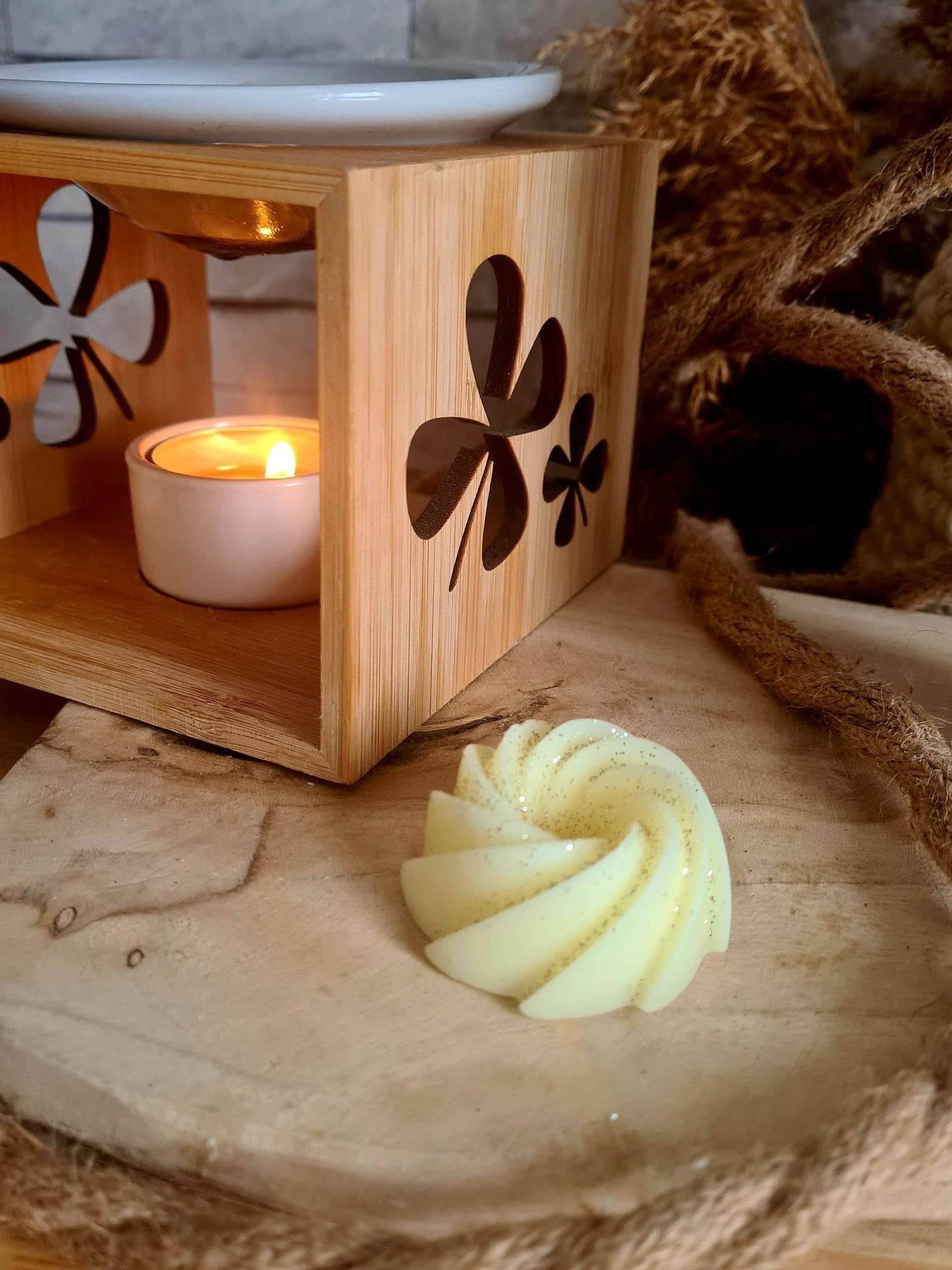 Fondant parfumé Frangipanier Jasmin / Cera frangipani y jazmín