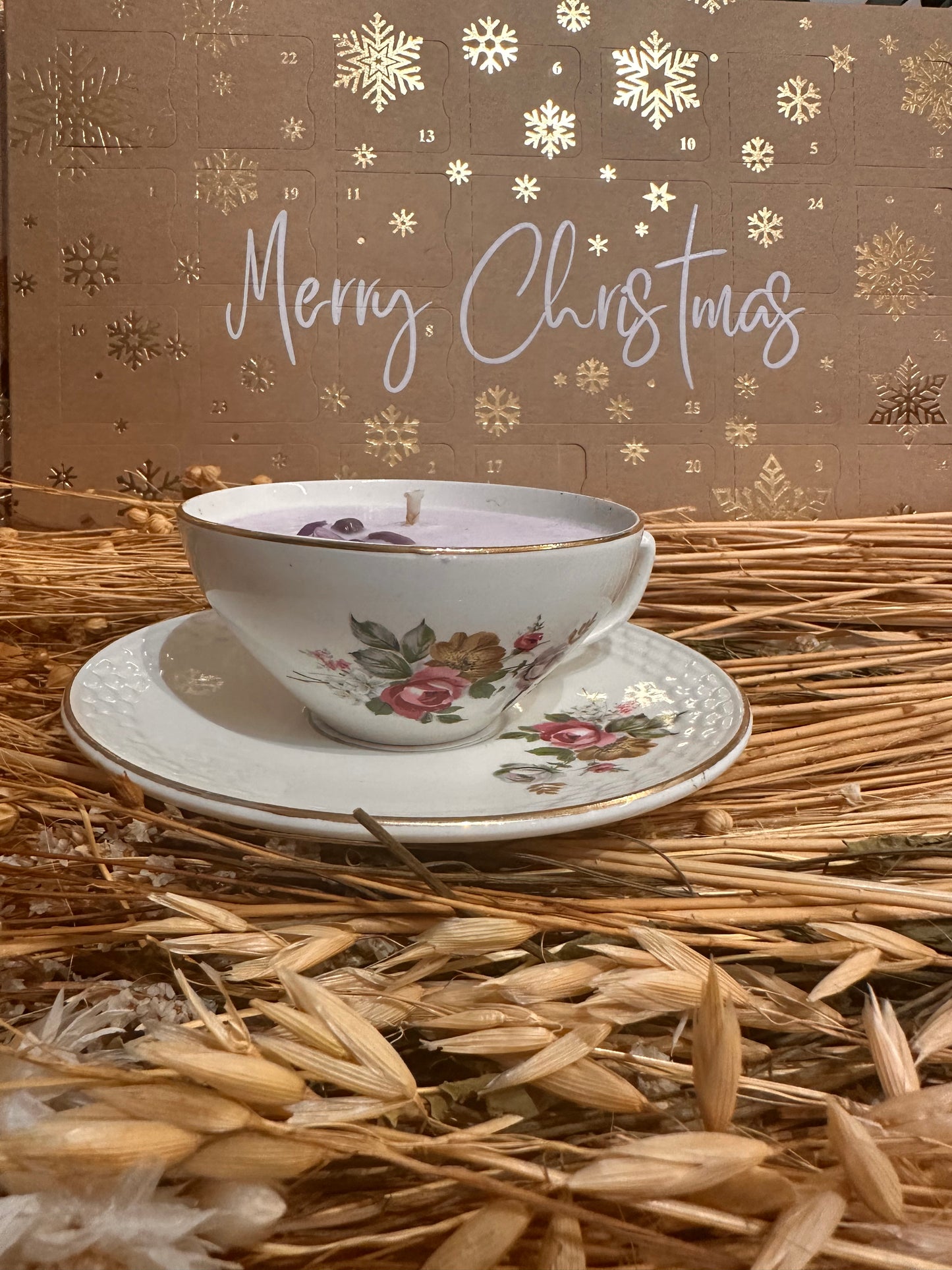 Bougie Lilas Porcelaine