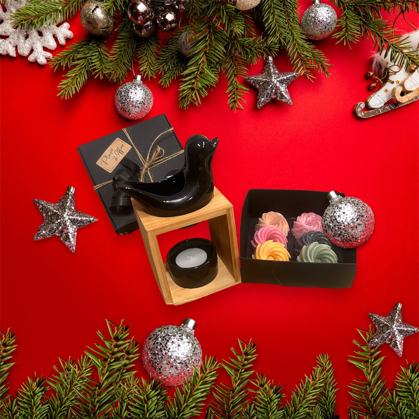 Coffret fondants parfumés & son brûle parfum