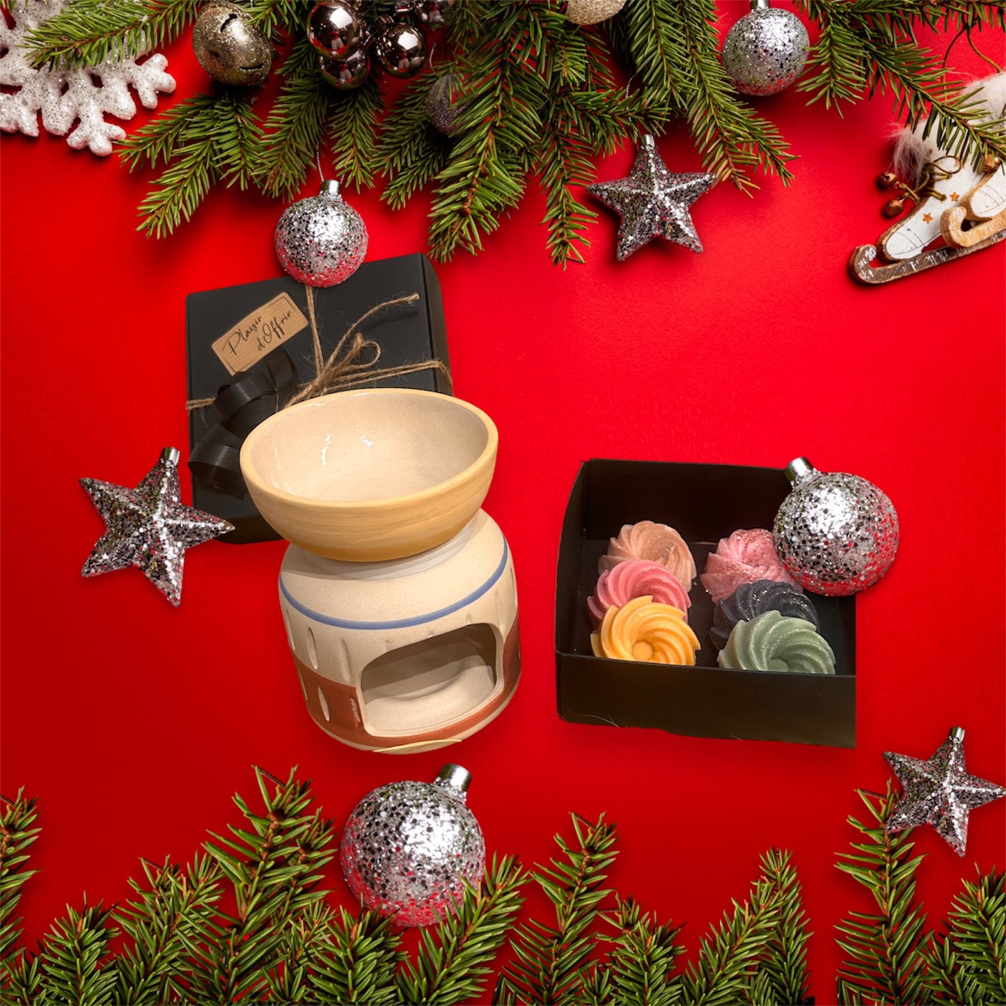 Coffret fondants parfumés & son brûle parfum