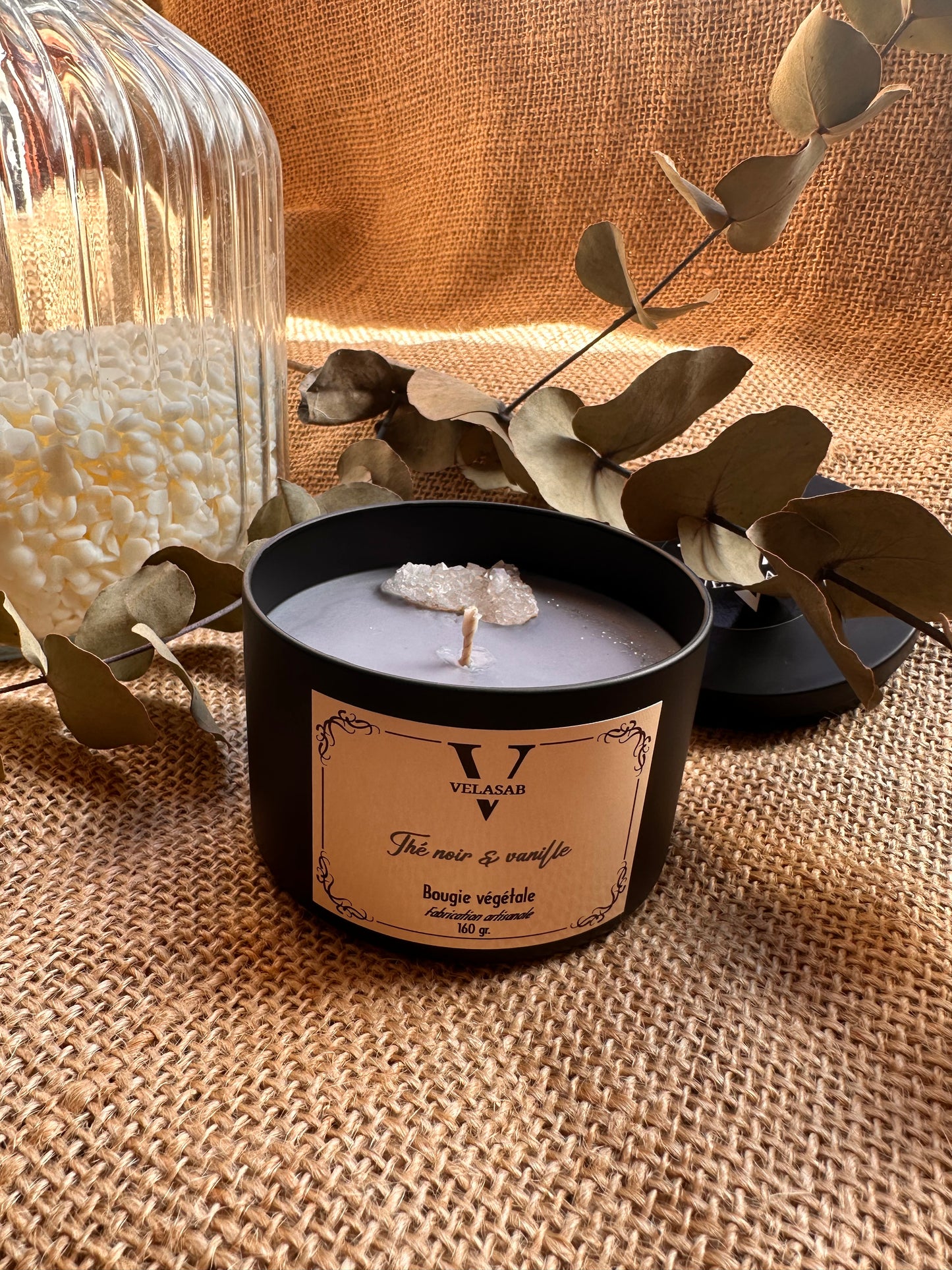 Bougie L Thé noir & vanille /Vela M Té negro y vainill