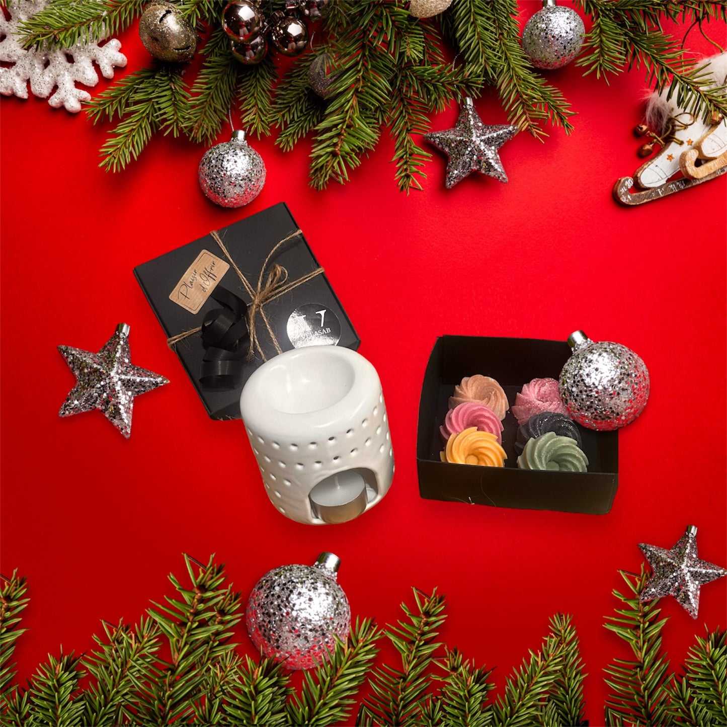 Coffret fondants parfumés & son brûle parfum