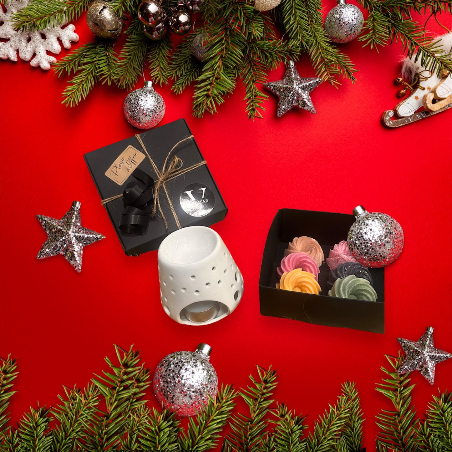 Coffret fondants parfumés & son brûle parfum