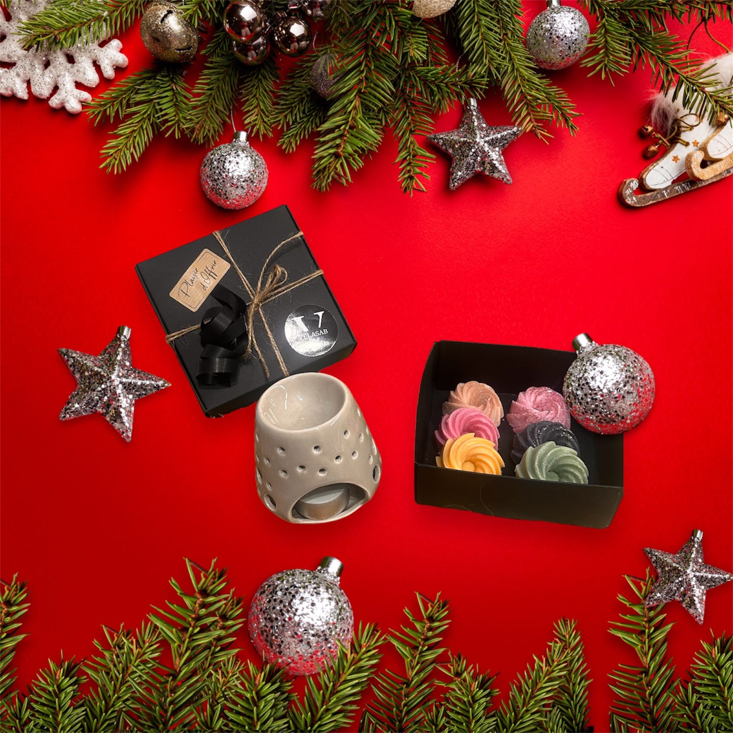 Coffret fondants parfumés & son brûle parfum