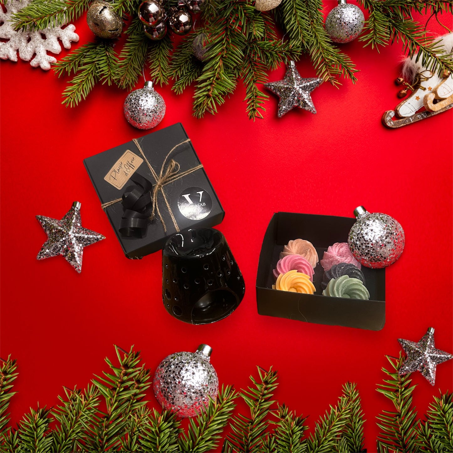 Coffret fondants parfumés & son brûle parfum