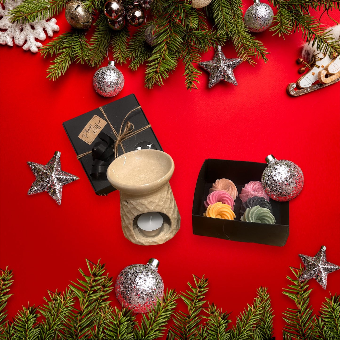Coffret fondants parfumés & son brûle parfum