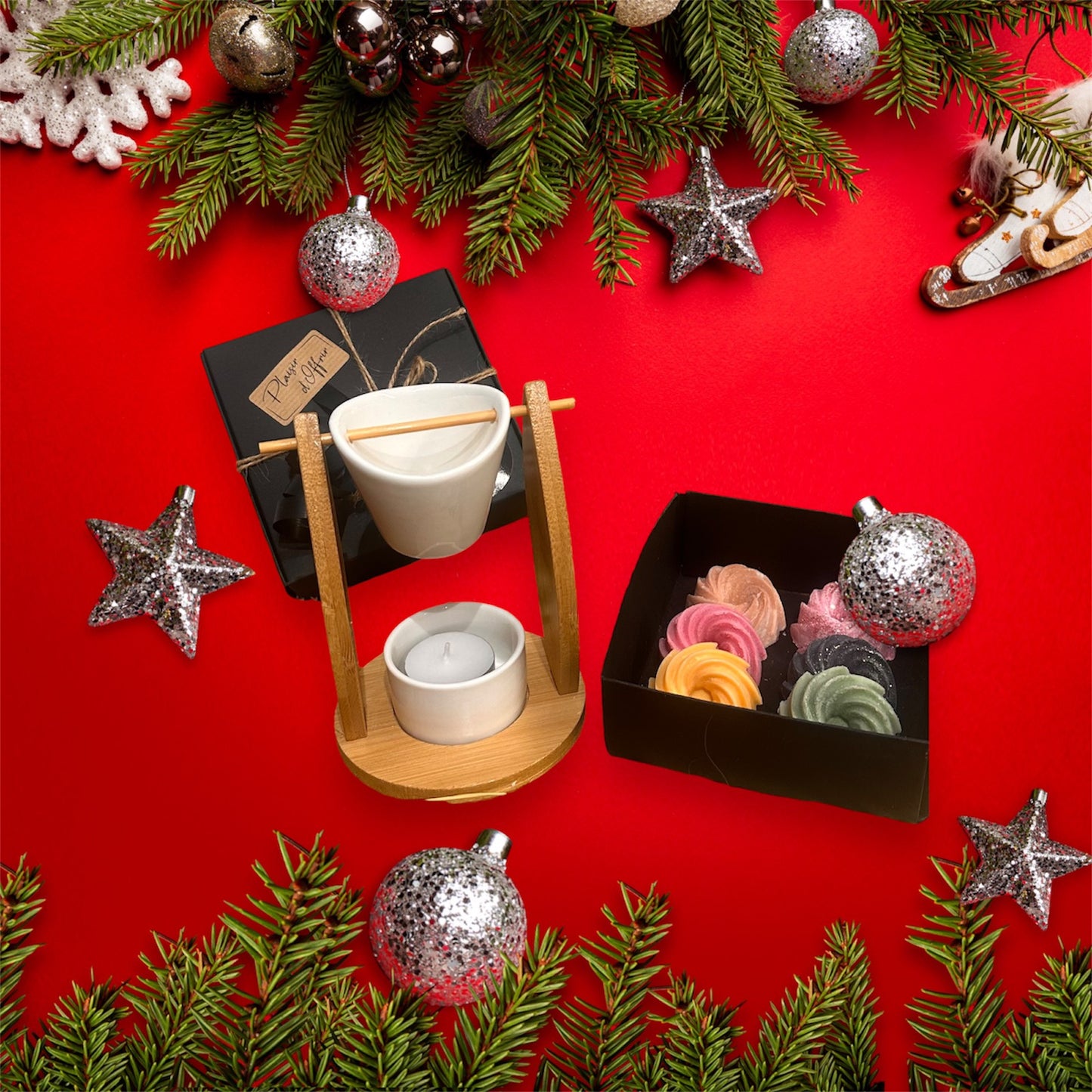 Coffret fondants parfumés & son brûle parfum