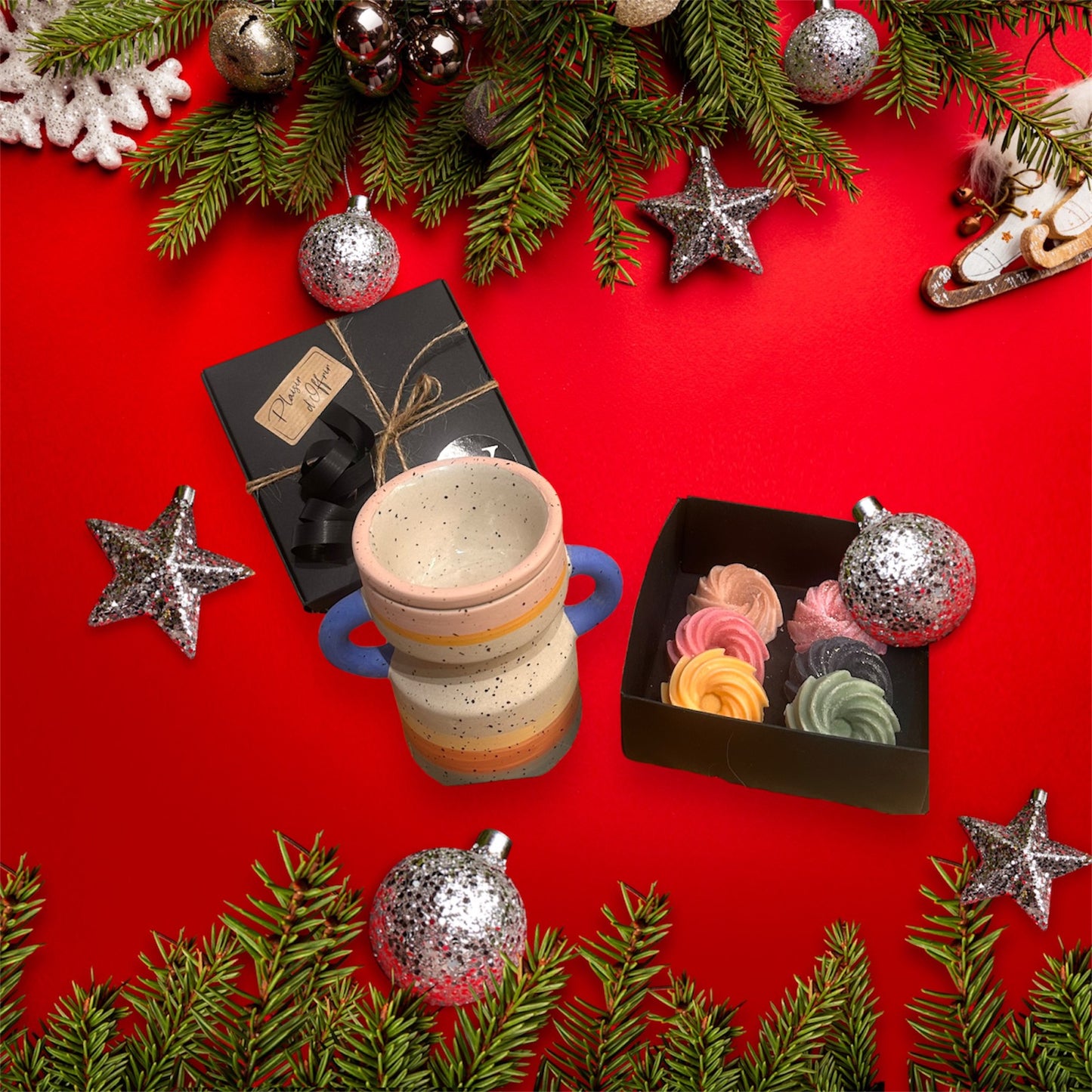 Coffret fondants parfumés & son brûle parfum