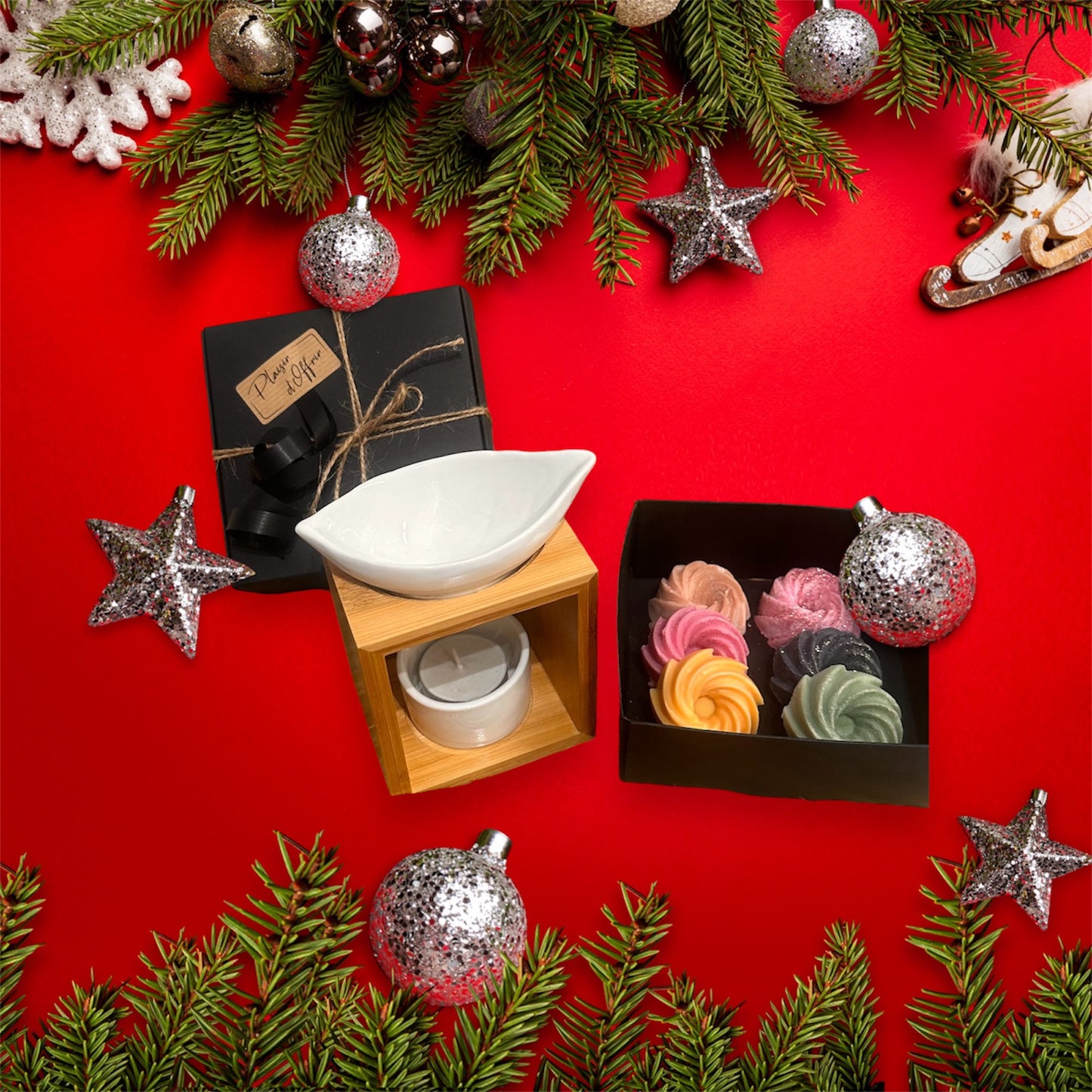 Coffret fondants parfumés & son brûle parfum