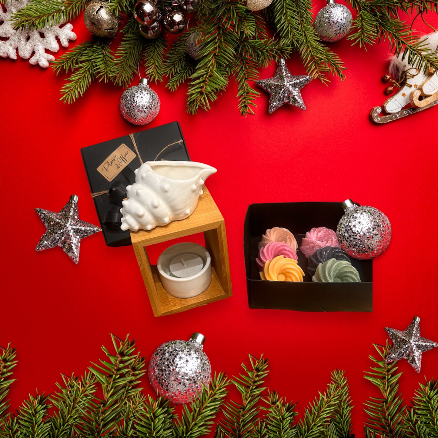 Coffret fondants parfumés & son brûle parfum