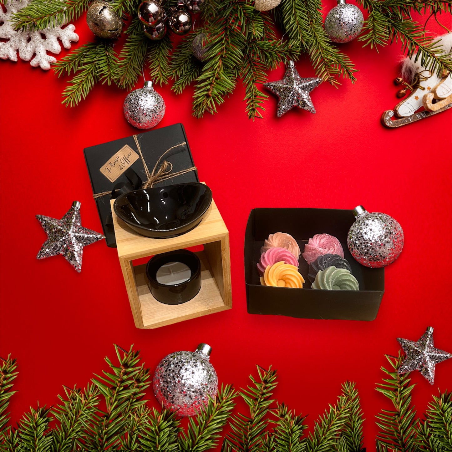 Coffret fondants parfumés & son brûle parfum