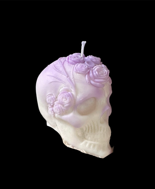 Bougie décorative tête de mort / Vela decorativa en forma de calavera